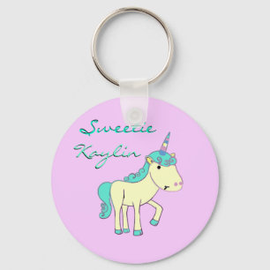 Sweetie the Unicorn Keychain - Customized