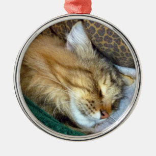 Sweetly dreaming metal ornament