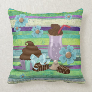 Sweetness Bakery Goods Mixed Media Throw Pillow