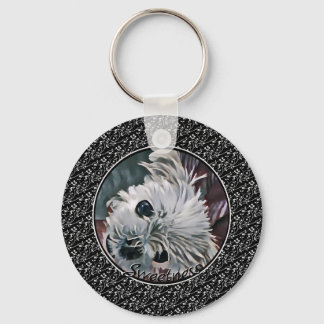 Sweetness-Black-Puppy-ANY-PHOTO-TEMPLATE- Keychain
