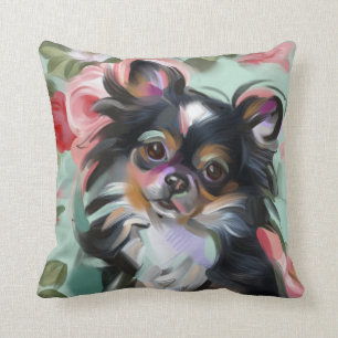 'Sweetness' Chihuahua dog art pillow