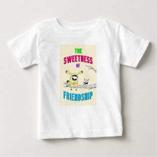 Sweetness Of Friendship Cat July Doodle 30 Friends Baby T-Shirt