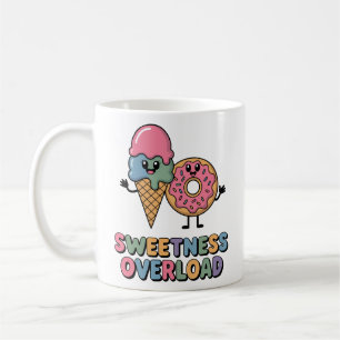 Sweetness Overload Doughnut & Ice Cream Kids Coffee Mug
