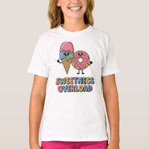 Sweetness Overload Doughnut & Ice Cream Kids T-Shirt