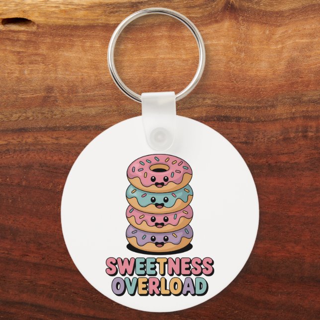 Sweetness Overload | Doughnut Kids Keychain (Front)