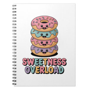 Sweetness Overload Doughnut Kids Notebook