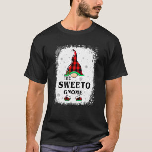 Sweeto Gnome Buffalo Plaid Matching Family Xmas Pa T-Shirt