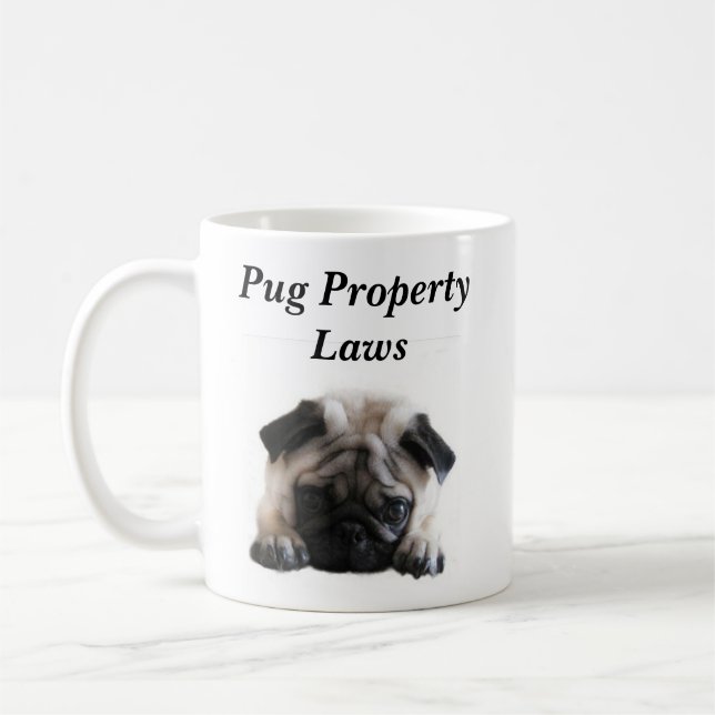 SweetPea Pugs Property Laws Mug (Left)
