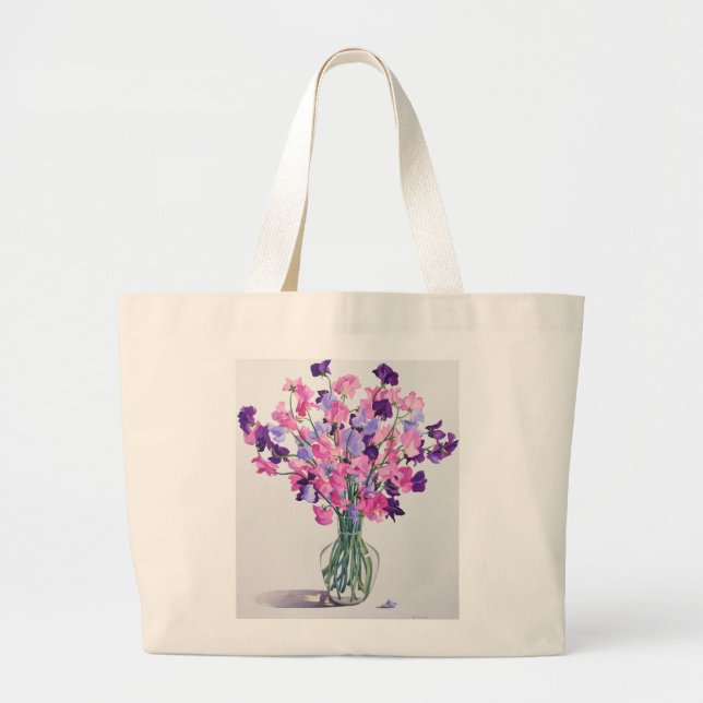 Sweetpeas 2007 large tote bag (Front)