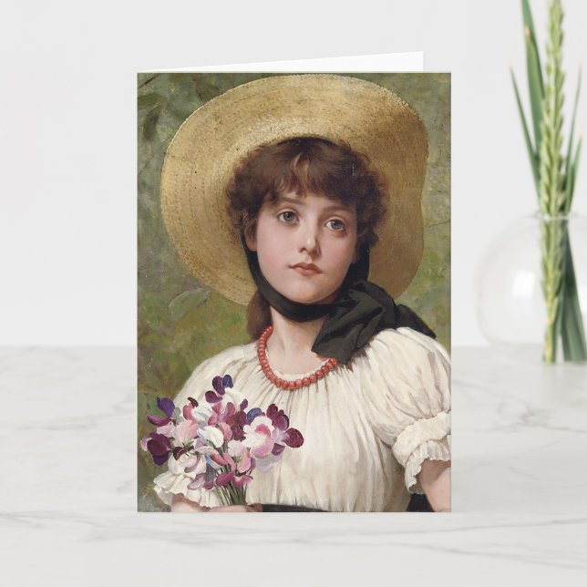 Sweetpeas | George Dunlop Leslie Card (Front)