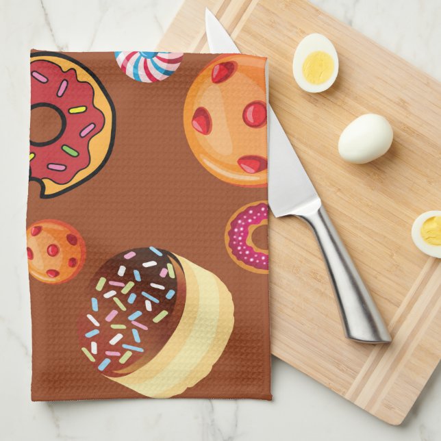 Sweets 3 kitchen towel (Quarter Fold)