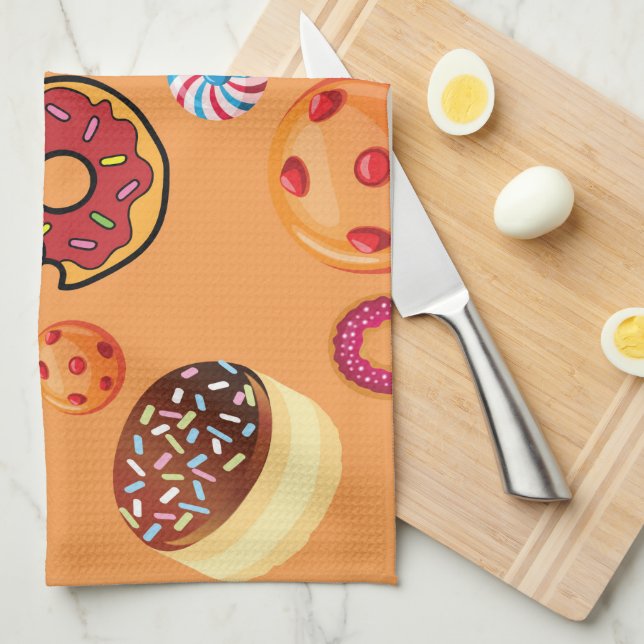 Sweets 6 kitchen towel (Quarter Fold)