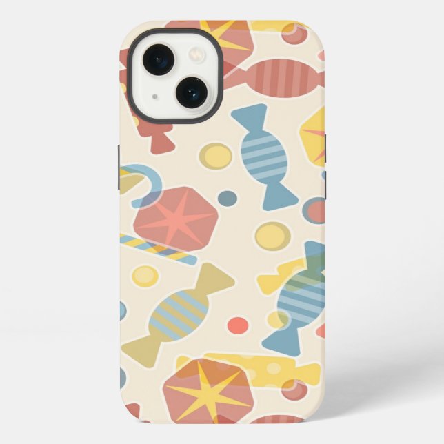 Sweets And Candy Pattern iPhone Case (Back)