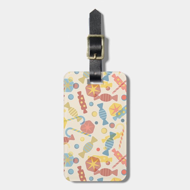 Sweets And Candy Pattern Luggage Tag (Front Vertical)