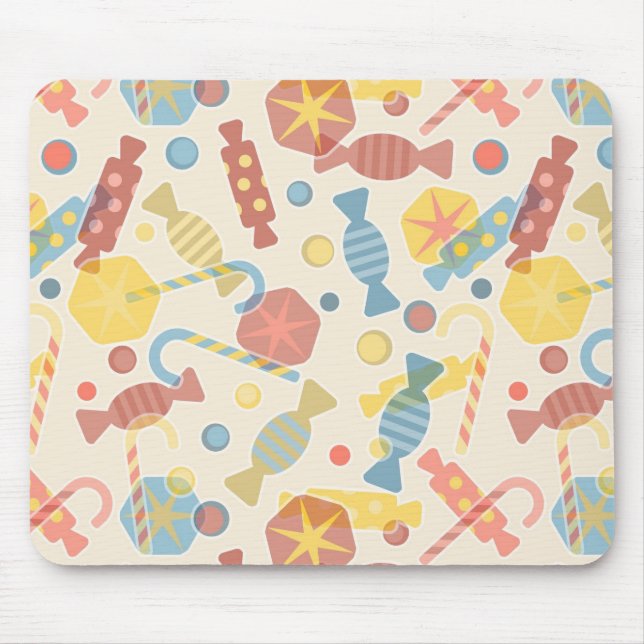 Sweets And Candy Pattern Mouse Pad (Front)