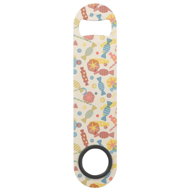 Sweets And Candy Pattern Speed Bottle Opener (Front)