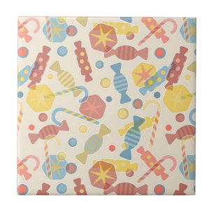 Sweets And Candy Pattern Tile