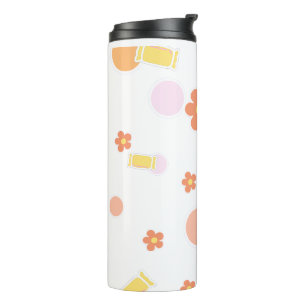 sweets and flowers thermal tumbler