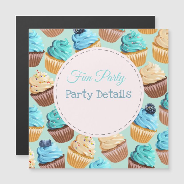 Sweets Any Event Magnetic Invitation (Front/Back)