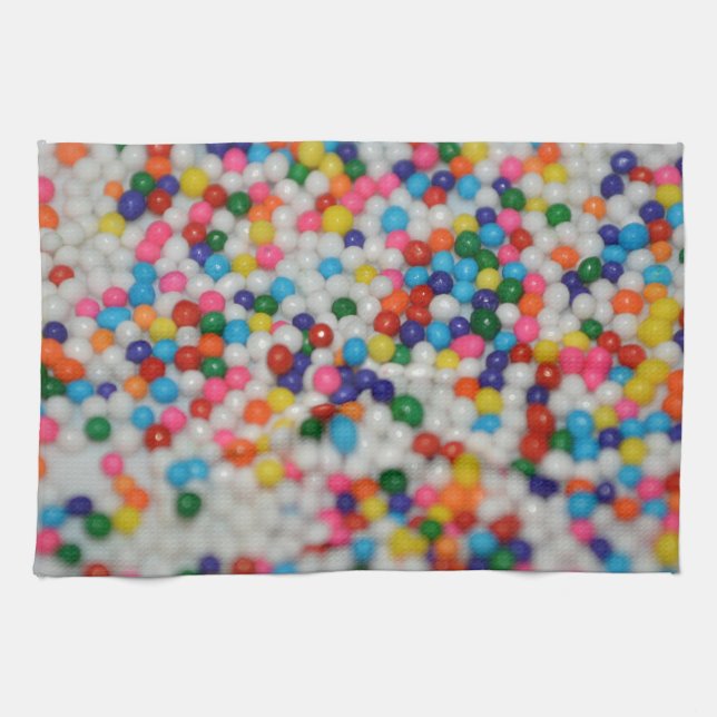 Sweets Dessert Rainbow Pattern Cake Cupcake Art Kitchen Towel (Horizontal)