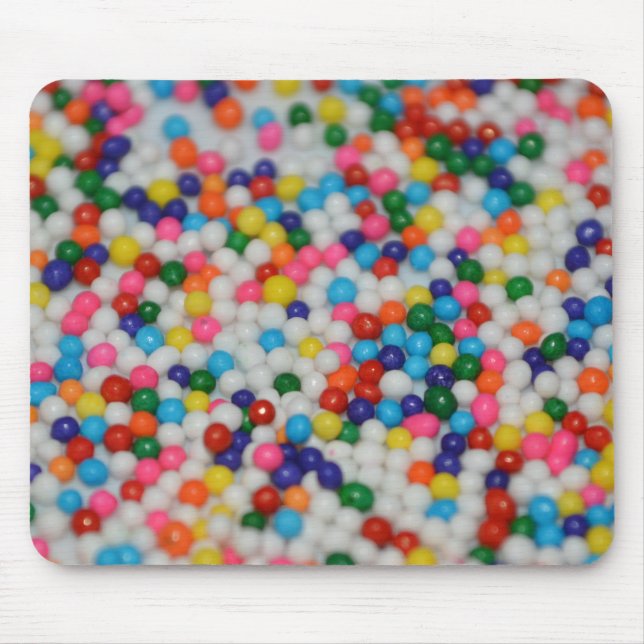 Sweets Dessert Rainbow Pattern Cake Cupcake Art Mouse Pad (Front)