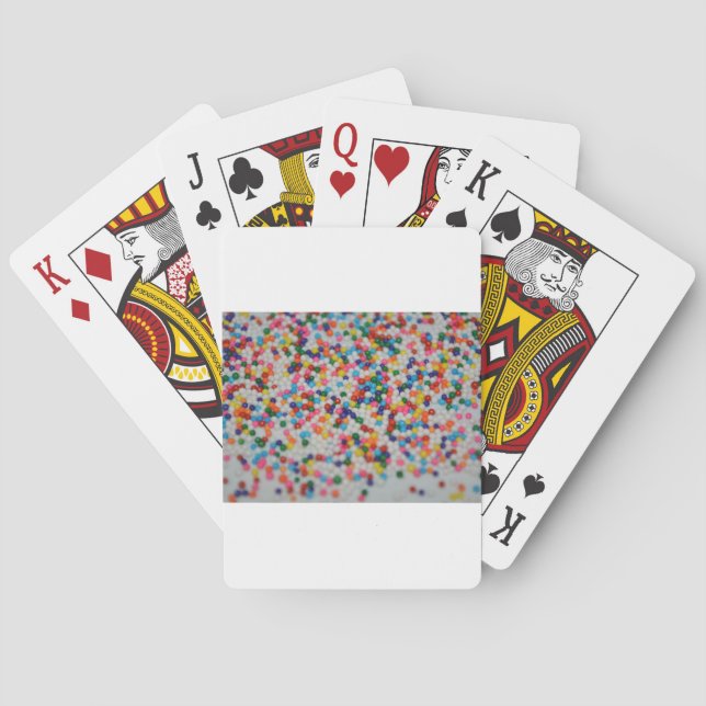 Sweets Dessert Rainbow Pattern Cake Cupcake Art Playing Cards (Back)
