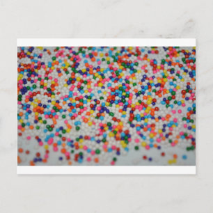 Sweets Dessert Rainbow Pattern Cake Cupcake Art Postcard