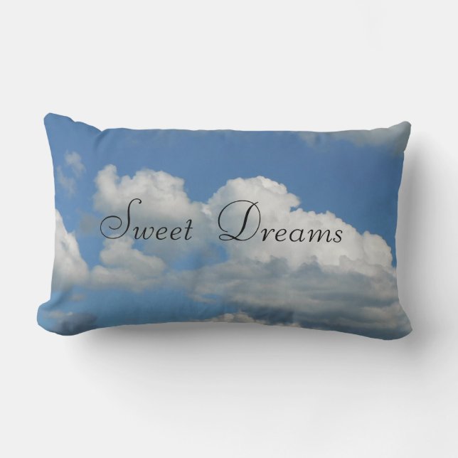 Sweets Dreams Ciel Bleu, Clouds Blancs Coussin (Recto)