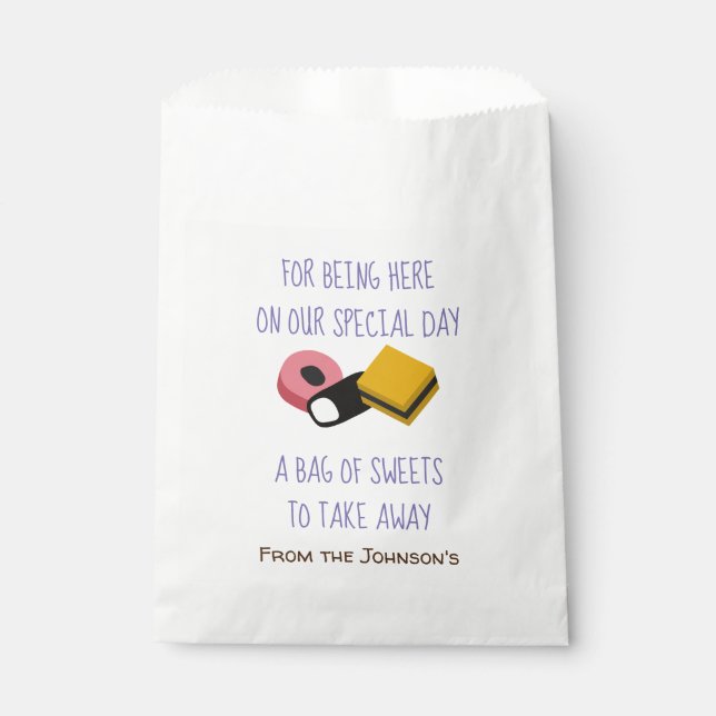 Sweets Favour Bag (Front)
