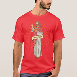 Sweets Jesus Eating Candy Funny Halloween442 T-Shirt