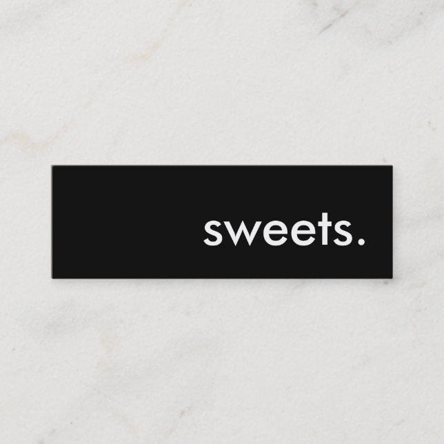 sweets. mini business card (Front)