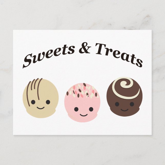 Sweets & Treats! Chocolates Postcard (Front)