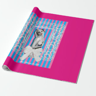 Sweetshop Cute Retro Pinup Girl Papier cadeau Wrap