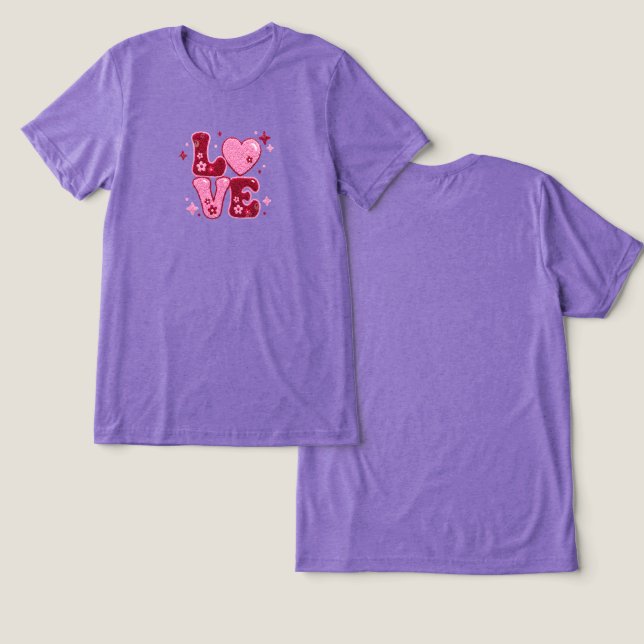 SweetStitch Love  Tri-Blend Shirt (Design Front & Back)