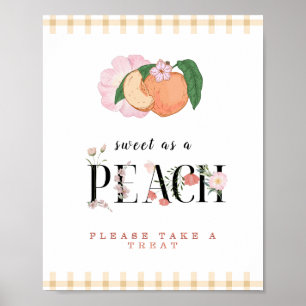 Sweety Little Peach Favour Sign