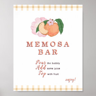 Sweety Little Peach Memosa Bar Sign