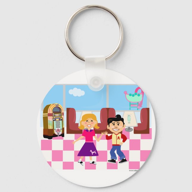 Swellsville Sock Hop Diner Keychain (Front)