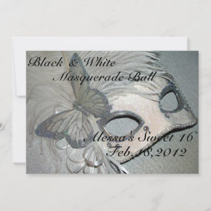 swet 16 Masquerade ball Invitation