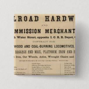 Swetland, Pratt and Company 2 Inch Square Button