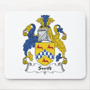 Swift Family Crest Mouse Pad