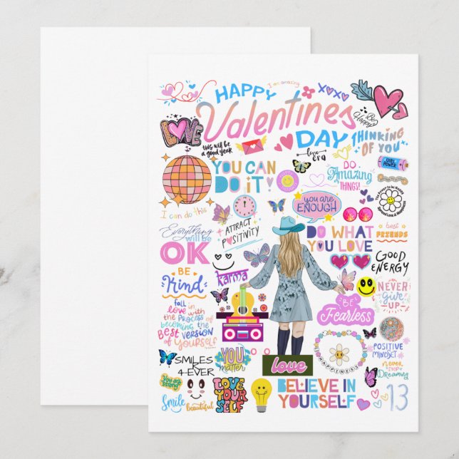 SWIFT-INSPIRED VALENTINE'S DAY CARD (Front/Back)