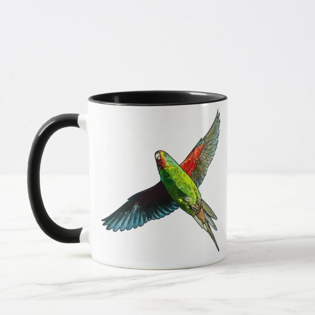 Swift Parrot Mug (Left)