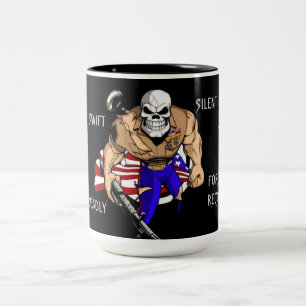 SWIFT SILENT AND DEADLY FORCE RECON Two-Tone COFFEE MUG