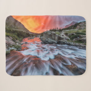 Swiftcurrent Falls   Glacier National Park Montana Sherpa Blanket