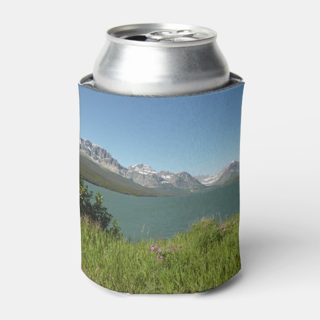 Swiftcurrent Lake View at Glacier National Park Can Cooler (Can Front)