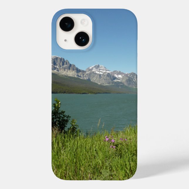 Swiftcurrent Lake View at Glacier National Park Case-Mate iPhone Case (Back)