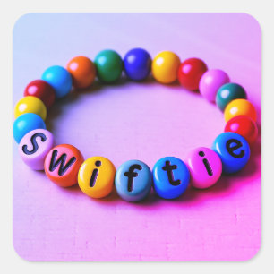 Swiftie Beads – Friendship Bracelet Aesthetic Conc Square Sticker