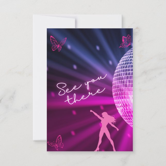 Swiftie inspired Sweet 16 birthday party Invitation (Back)