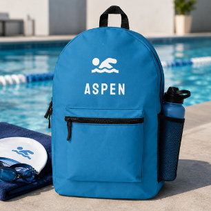 Swim Backpack Swimmer Name Pool Kit Sports Bag