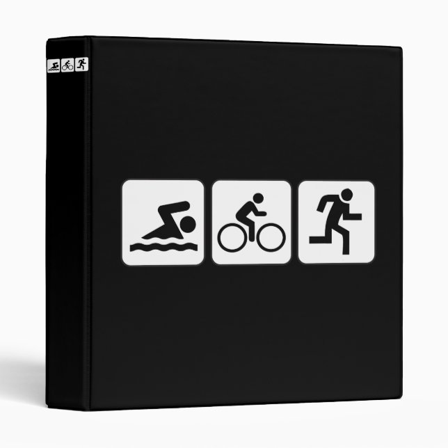 Swim, Bike, Run - Triathlon Binder (Front/Spine)